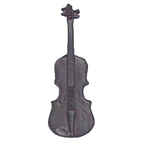 Anne at Home Violin Knob in Black with Cherry Wash