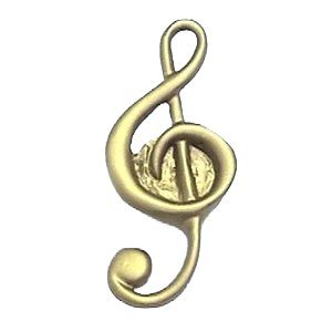 Anne at Home Clef Knob - Large in Satin Pearl