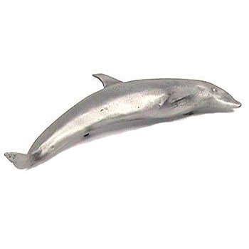 Anne at Home Dolphin Pull (Swimming Right) in Pewter with Copper Wash