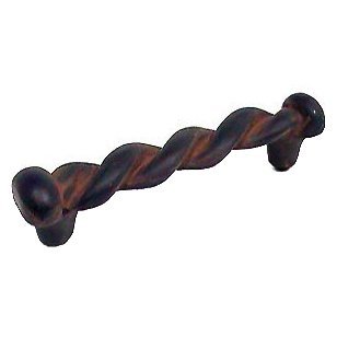 Anne at Home Roguery Pull - 3 1/2" in Black with Copper Wash