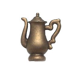 Anne at Home Coffee Pot Knob (Spout Left) in Bronze with Copper Wash