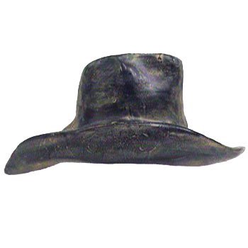 Anne at Home Hat Knob - Large in Pewter with Maple Wash