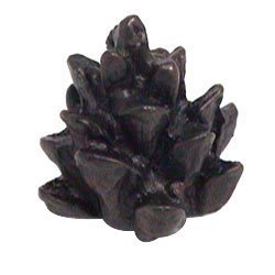 Anne at Home Pine Cone Top Knob in Black with Cherry Wash