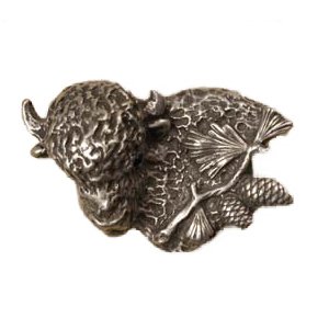 Anne at Home Buffalo with Pine Spray Knob in Antique Bronze