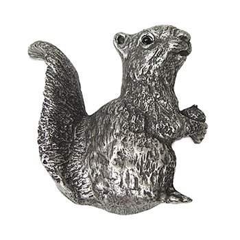 Anne at Home Squirrel Pull (Facing Right) in Bronze with Black Wash