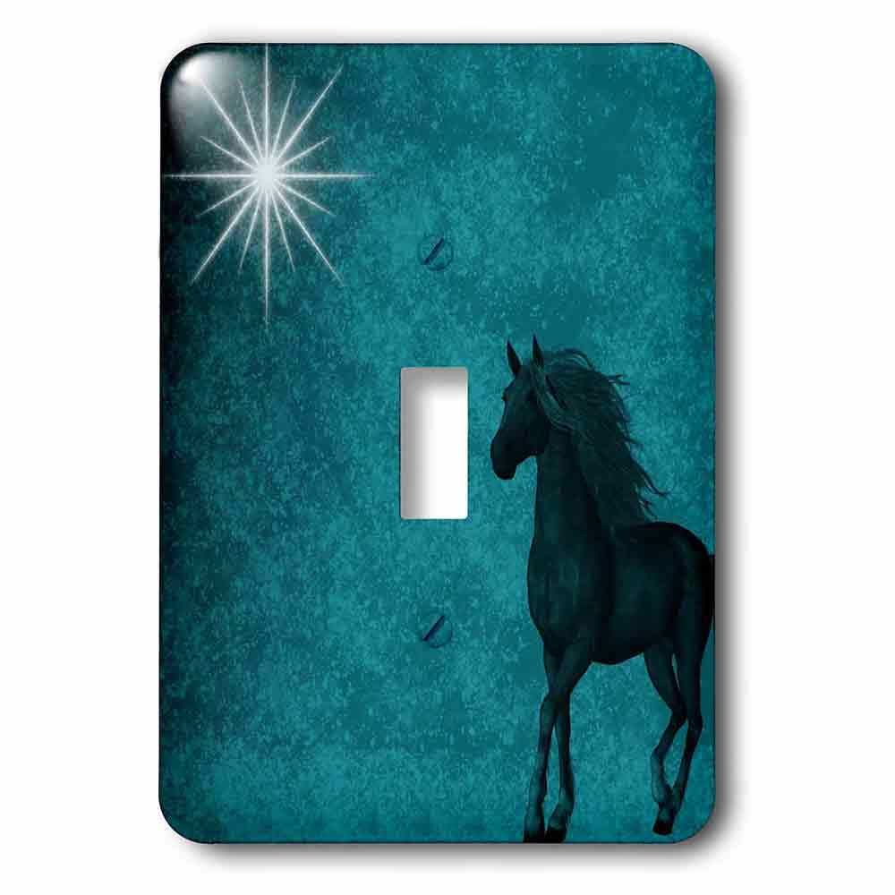 Jazzy Wallplates Single Toggle Switch Plate With Beautiful Horse
