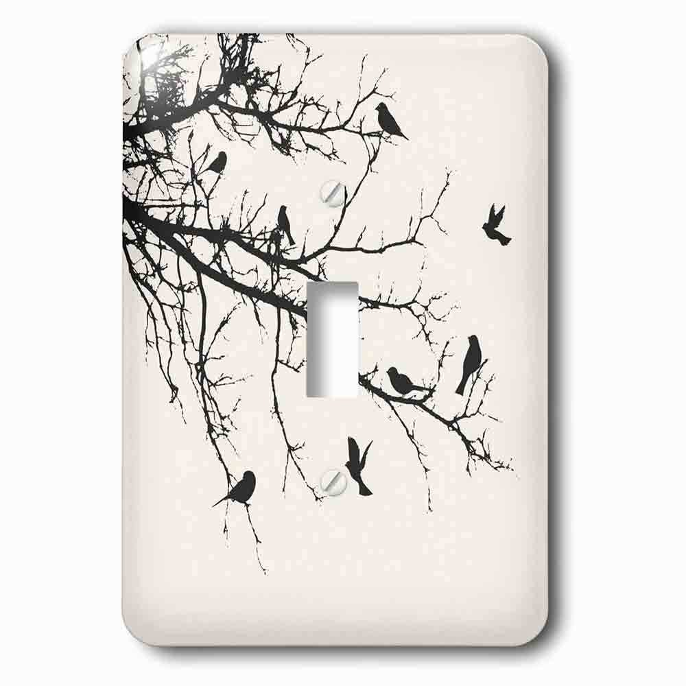 Jazzy Wallplates Single Toggle Wallplate With Birds On Branches