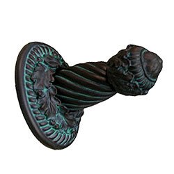 Anne at Home Bathroom Accessory Oak Leaf Robe Hook in Black with Maple Wash