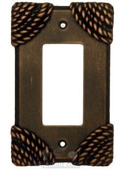Anne at Home Roguery Switchplate Rocker/GFI Switchplate in Bronze with Black Wash
