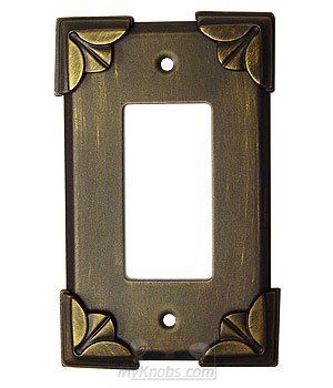 Anne at Home Pompeii Switchplate Rocker/GFI Switchplate in Bronze with Black Wash
