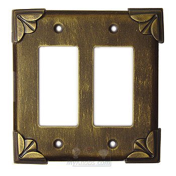Anne at Home Pompeii Switchplate Double Rocker/GFI Switchplate in Rust