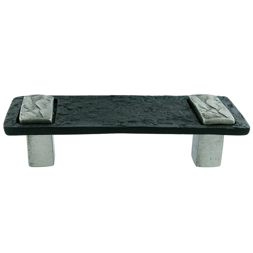 Anne at Home Breakwater Pull in Black with Satin Pewter