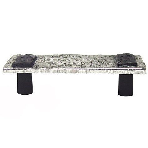 Anne at Home Breakwater Pull in Pewter Bright with Black