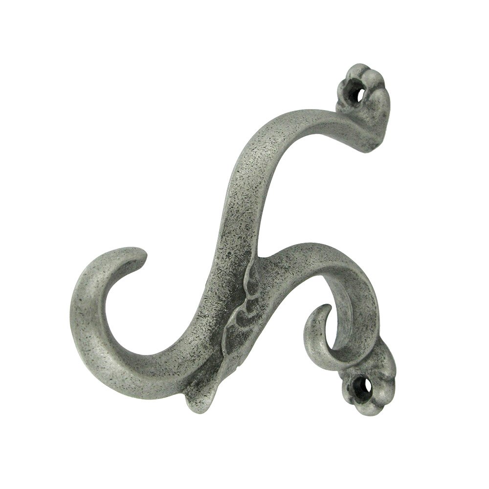 Anne at Home Single Toscana Hook in Pewter Bright