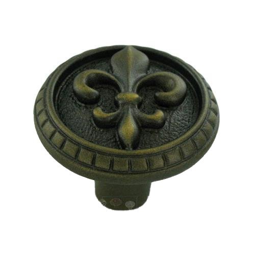 Anne at Home 1 1/4" Diameter Knob in Black with Copper Wash