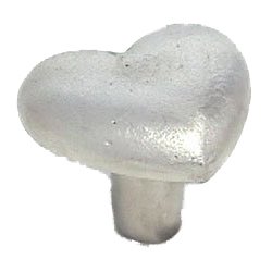 LW Designs Heart Knob - 1 1/4" in Pewter with Bronze Wash