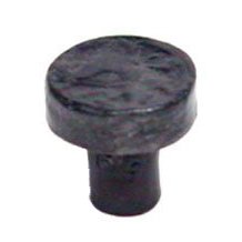 LW Designs Stucco Knob E - 1 1/8" in Rust with Verde Wash