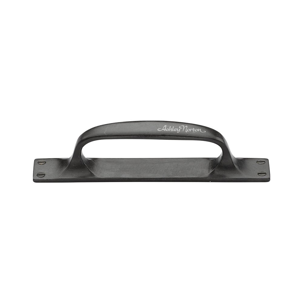 Ashley Norton Hardware 9" Long Front Mounted Pull with Integrated Backplate in Dark Bronze