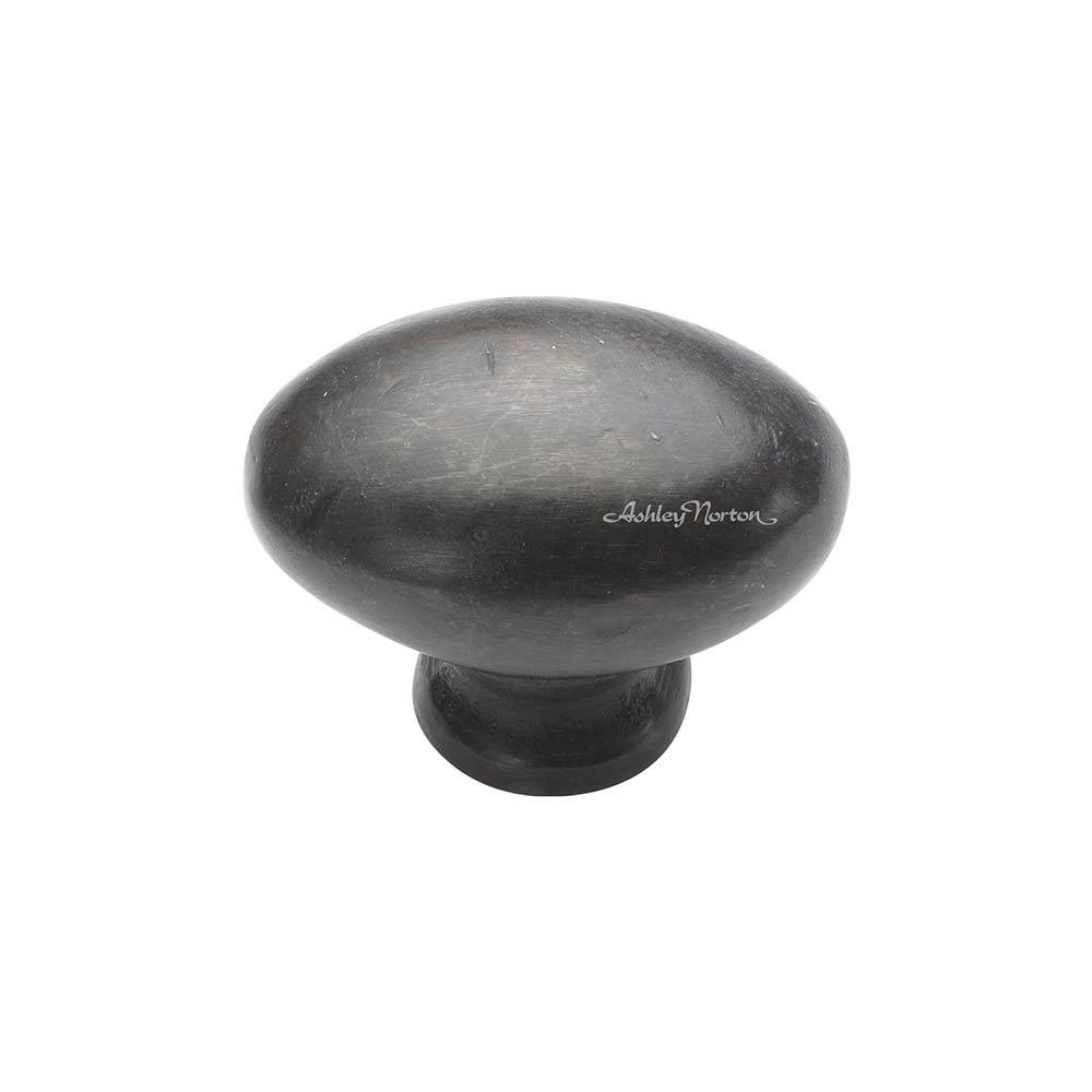 Ashley Norton Hardware 1 1/4" Long Oval (Egg) Knob in Dark Bronze