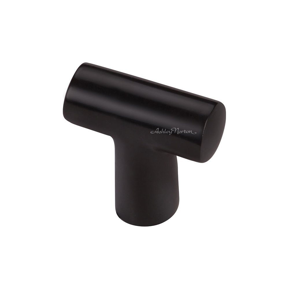 Ashley Norton Hardware 1 3/8" T Finger Pull for Cabinets in Flat Black