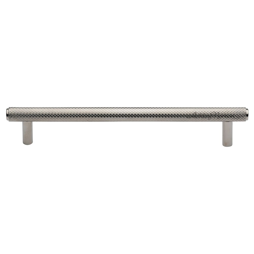 Ashley Norton Hardware 4" Centers Basel Knurled Pull in Polished Nickel
