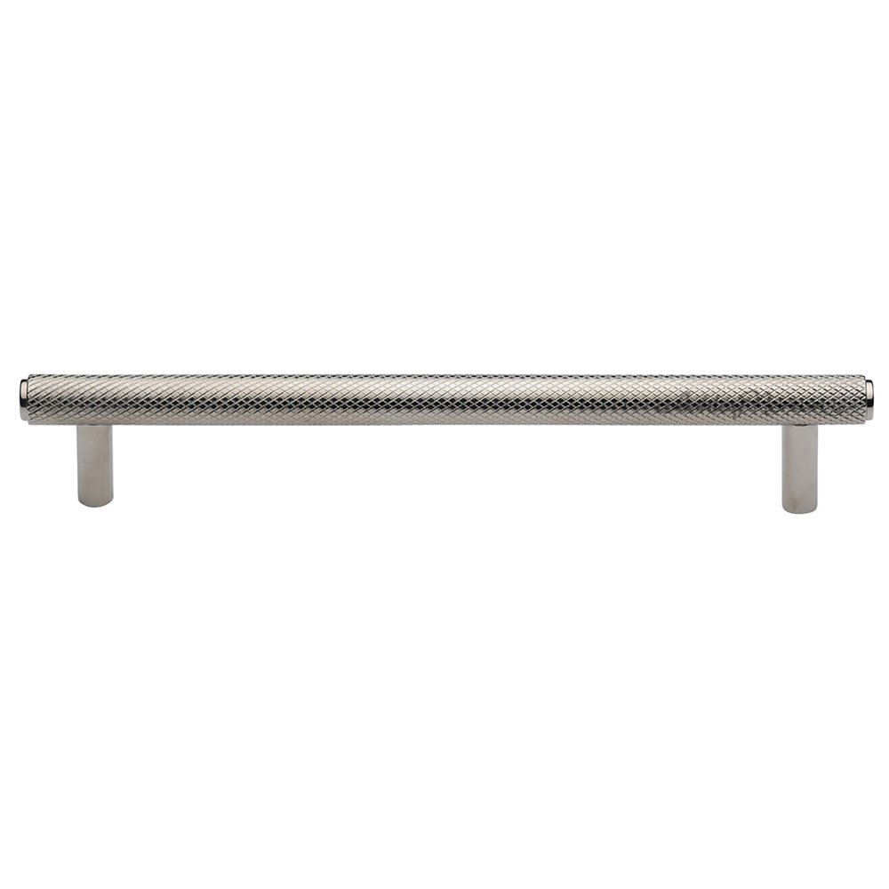 Ashley Norton Hardware 6" Centers Basel Knurled Pull in Polished Nickel