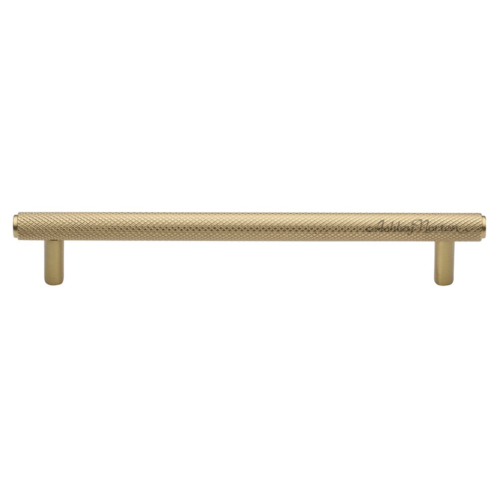 Ashley Norton Hardware 8" Centers Basel Knurled Pull in Satin Brass