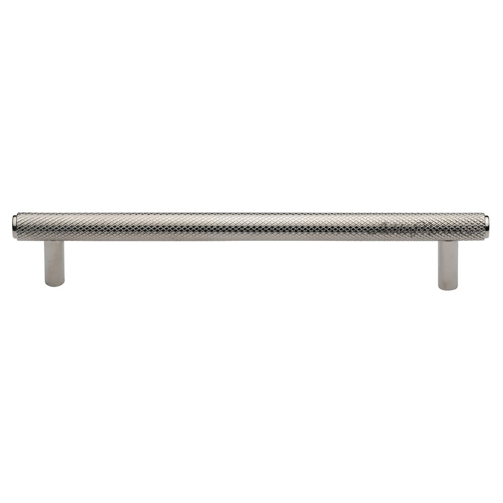 Ashley Norton Hardware 10" Centers Basel Knurled Pull in Polished Nickel