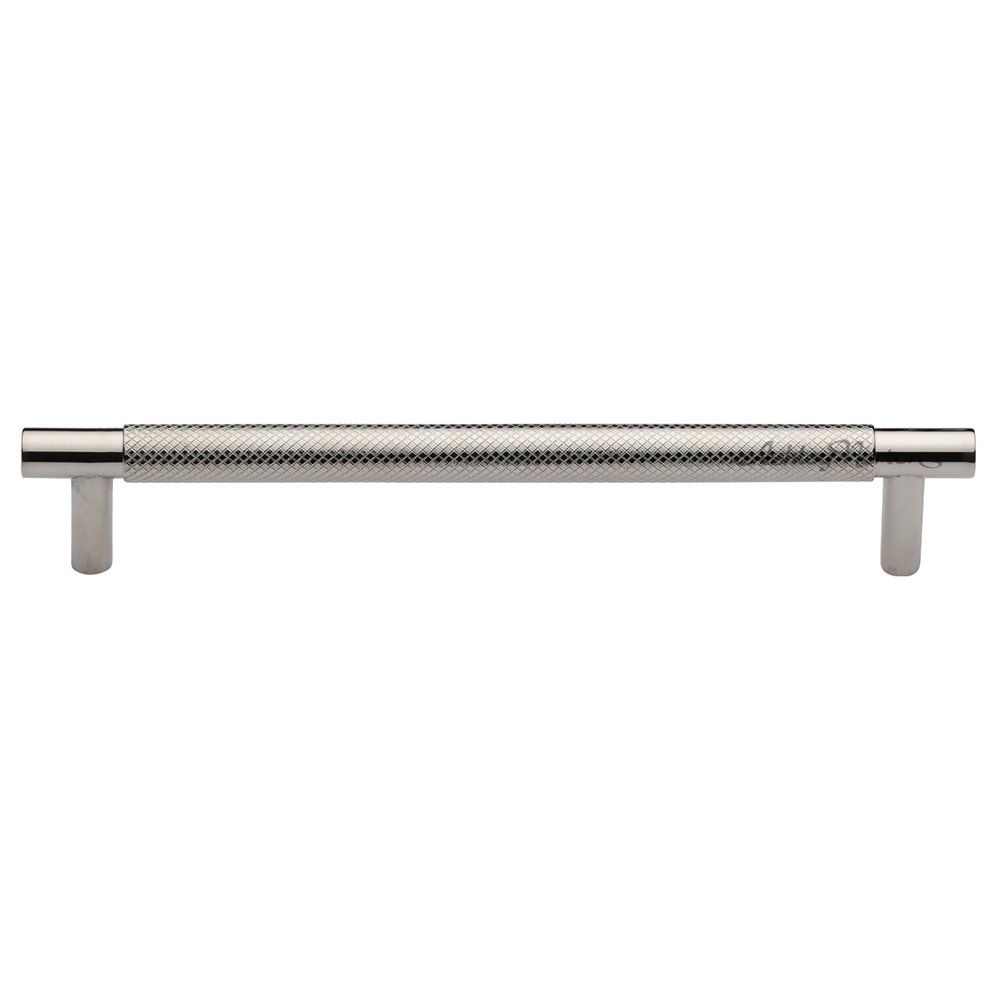Ashley Norton Hardware 6" Centers Bern Knurled Pull in Polished Nickel