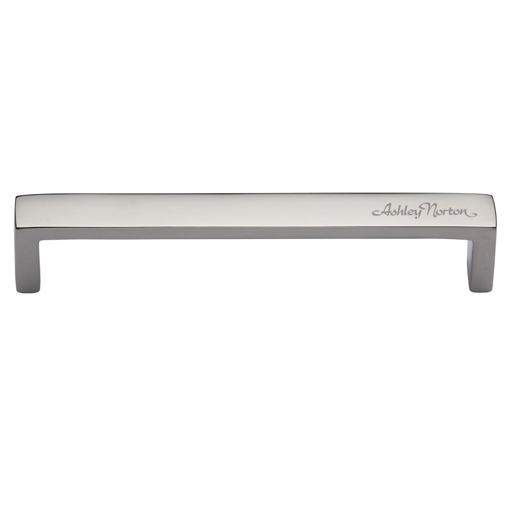Ashley Norton Hardware 4" Centers Wide Modern Pull in Polished Nickel