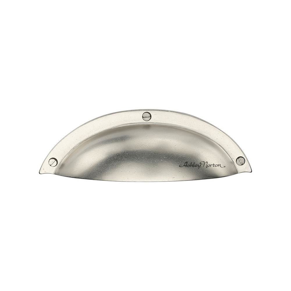 Ashley Norton Hardware 6" Long Wide Front Mounted Cup Pull in White Bronze