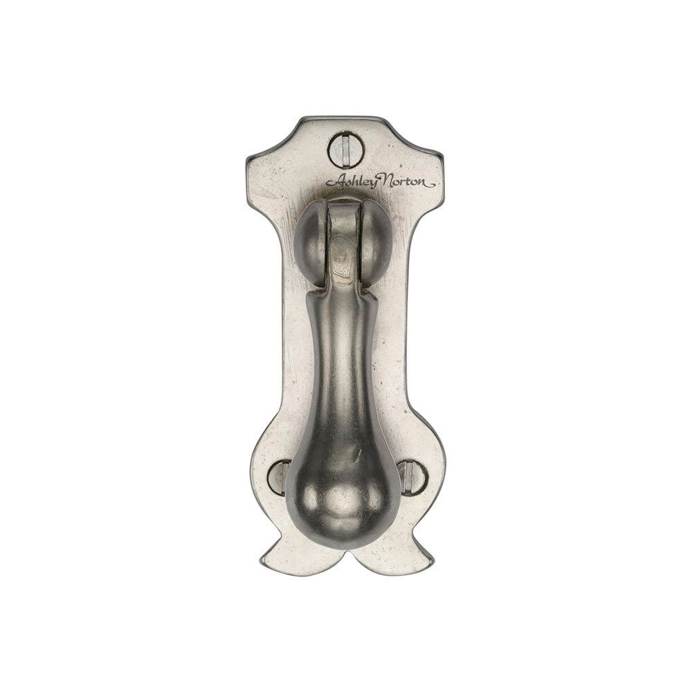 Ashley Norton Hardware 3 1/8" Long Drop Pull on Vertical Plate in White Bronze