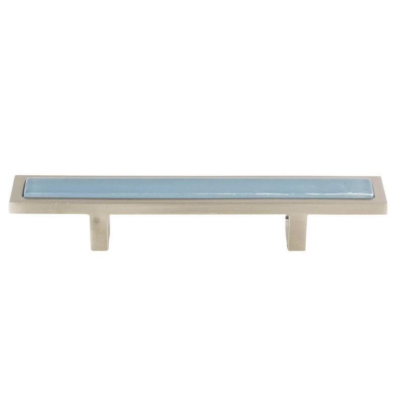 Atlas Homewares 3" Centers Pull in Blue and Brushed Nickel