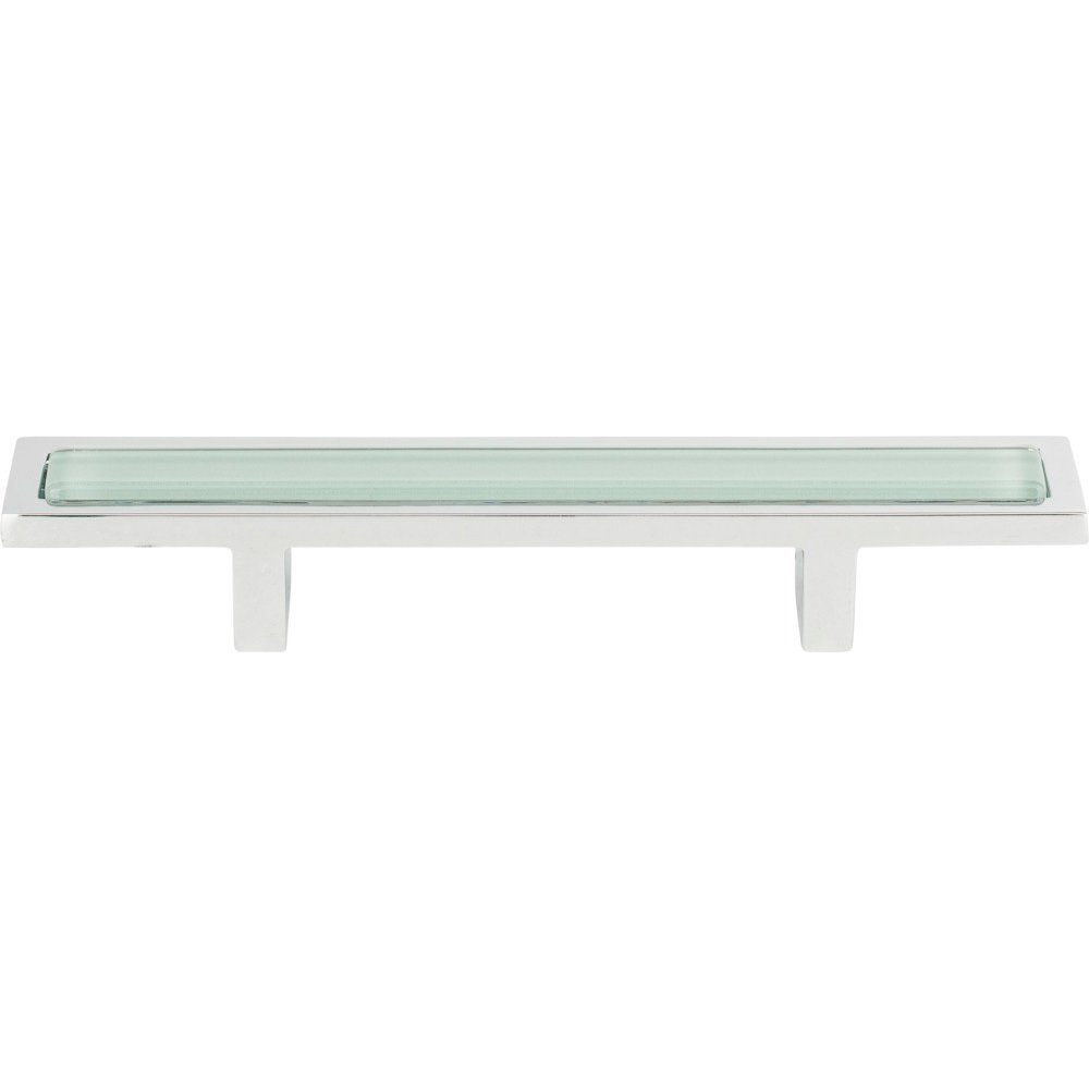 Atlas Homewares 3" Centers Pull in Green and Polished Chrome