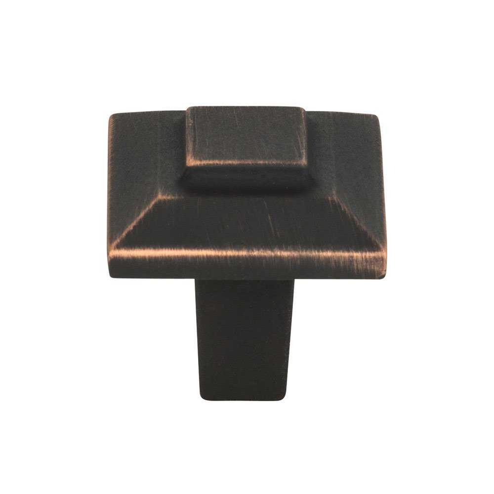 Atlas Homewares 1" Small Square Knob in Venetian Bronze