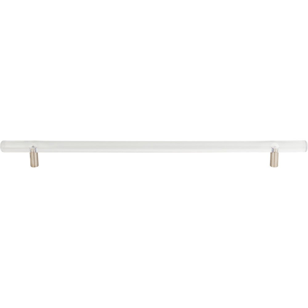 Atlas Homewares 11 5/16" Centers Pull in Clear Acrylic and Brushed Nickel