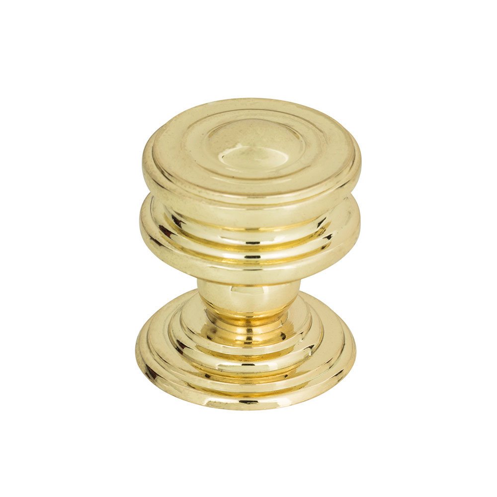 Atlas Homewares 1 1/4" Diameter Round Knob In Polished Brass