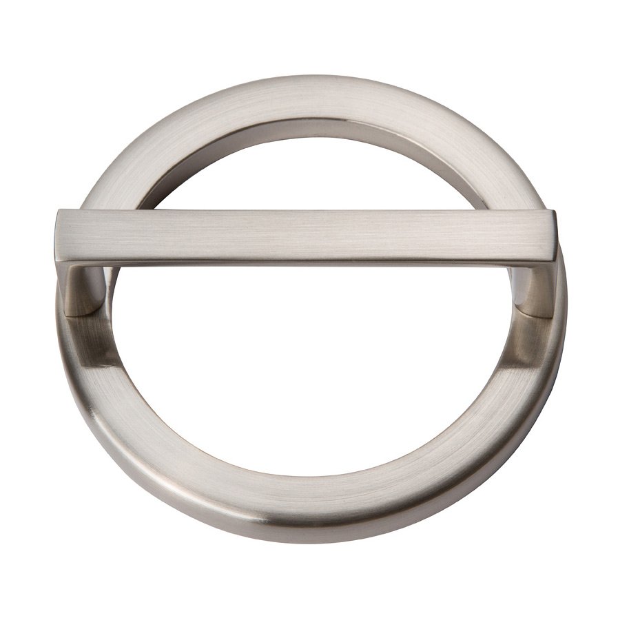 Atlas Homewares 3" Centers Round Base In Brushed Nickel With Squared Handle In Brushed Nickel