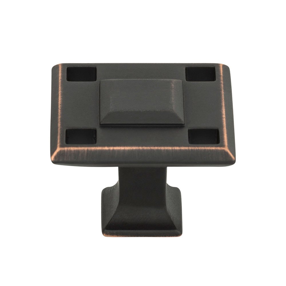 Atlas Homewares Modern 1 3/8" Squares Knob In Venetian Bronze