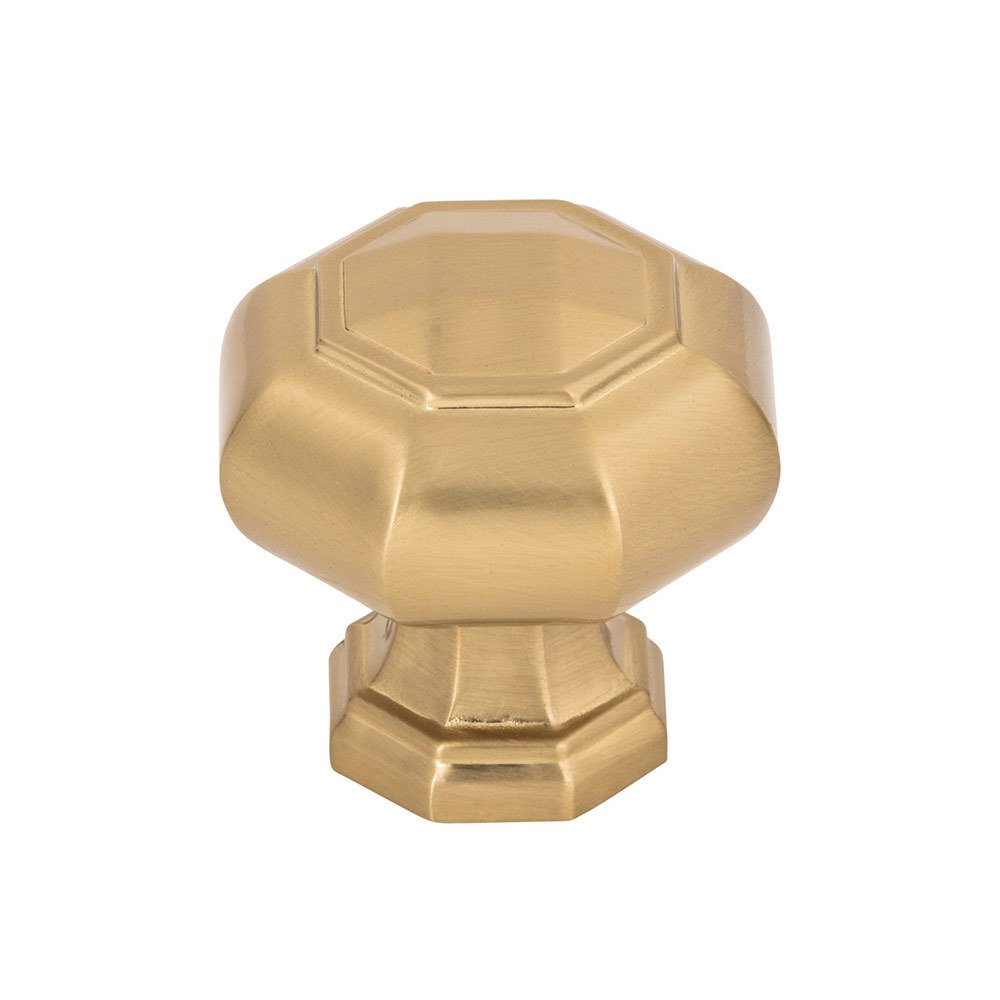 Atlas Homewares 1 1/4" Octagonal Knob in Warm Brass