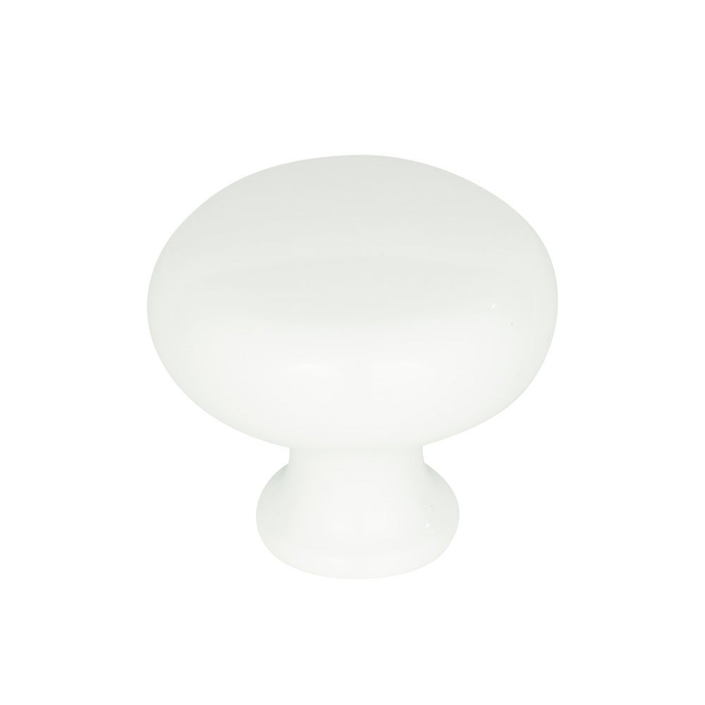 Atlas Homewares 1 1/4" Round Knob in High White Gloss