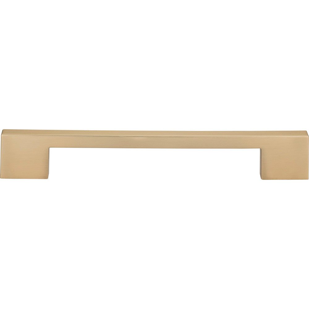 Atlas Homewares 7 1/2" Centers Thin Square Rail Pull in Champagne