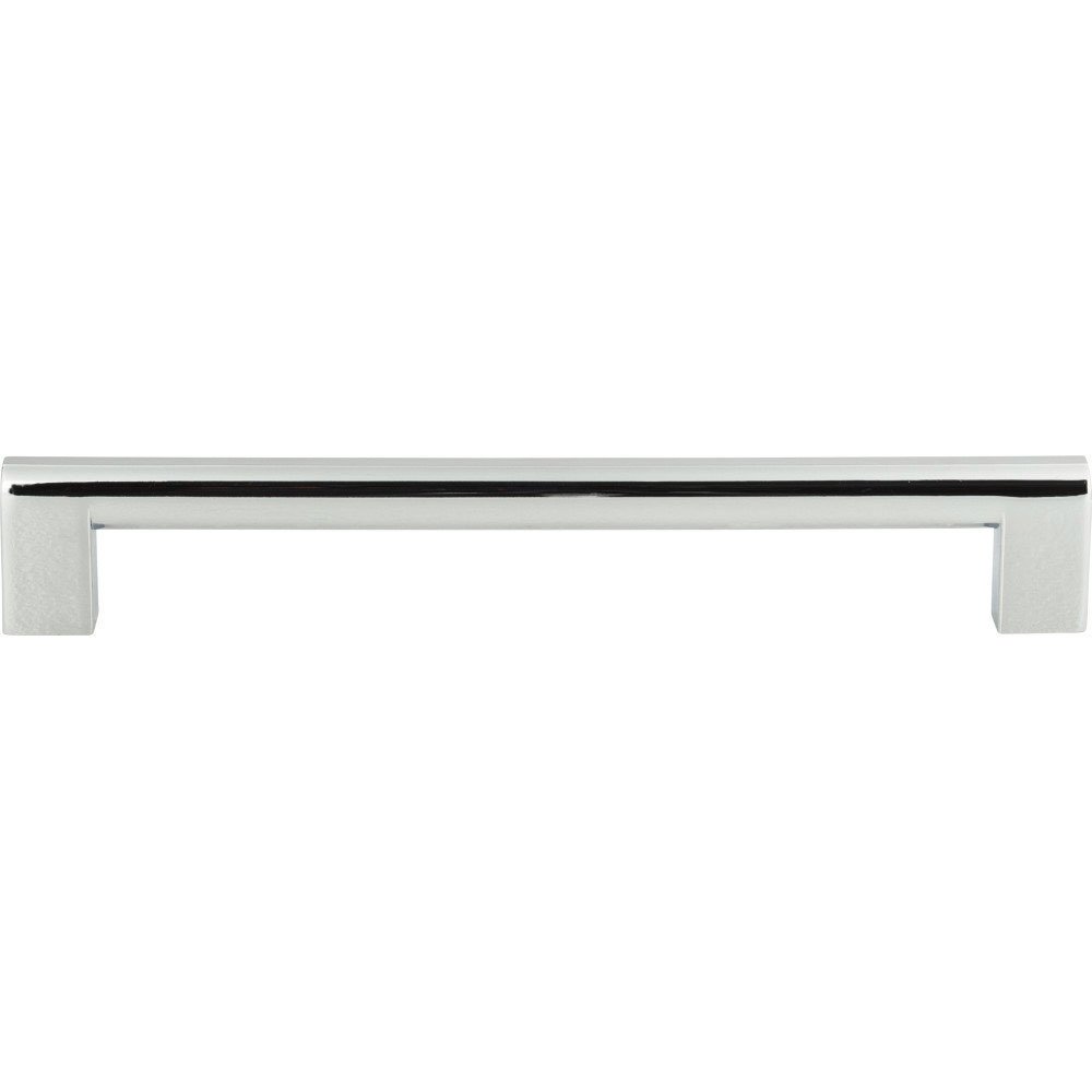 Atlas Homewares 7 1/2" Centers Euro-Tech Round Rail Pull in Polished Chrome