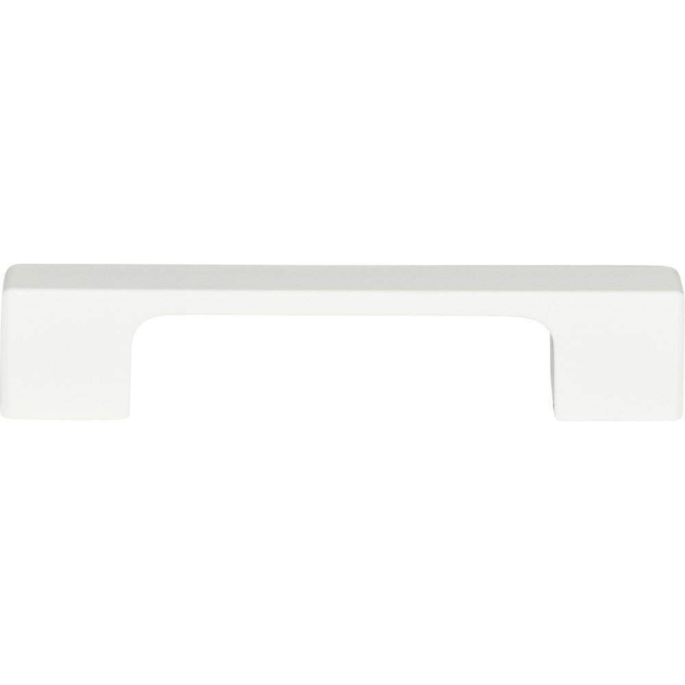 Atlas Homewares 3 3/4" Centers Euro-Tech Thin Square Pull in High White Gloss