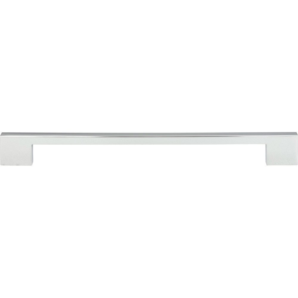 Atlas Homewares 11 3/8" Centers Thin Square Long Rail Pull in Polished Chrome
