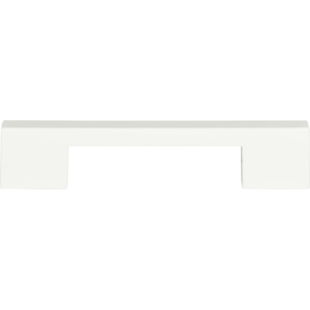 Atlas Homewares 5" Centers Thin Square Pull in High White Gloss