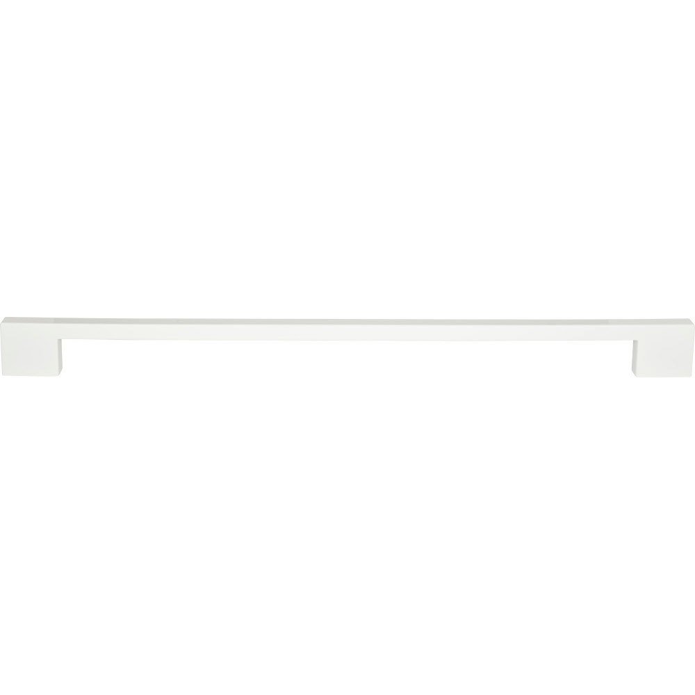 Atlas Homewares 18" Centers Thin Square Appliance Pull in High White Gloss