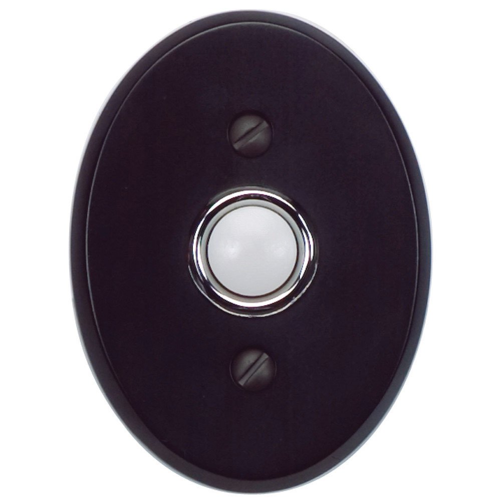 Atlas Homewares Button Door Bell in Matte Black