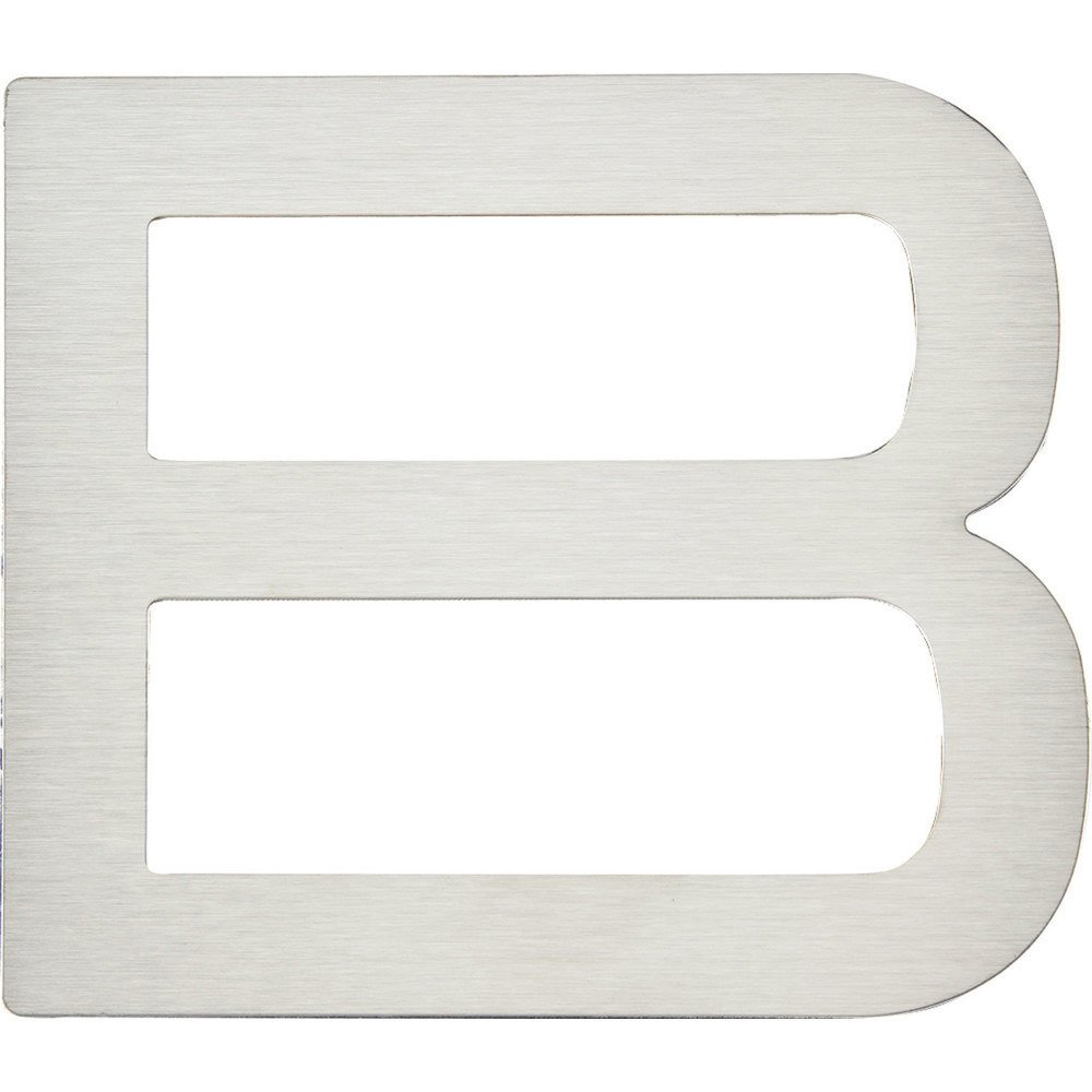 Atlas Homewares 4" Self-Adhesive Fixing Letter B in Stainless Steel