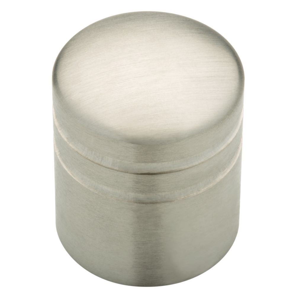 Liberty Hardware Knob Cylinder 1" (25mm) Diameter in Stainless Steel